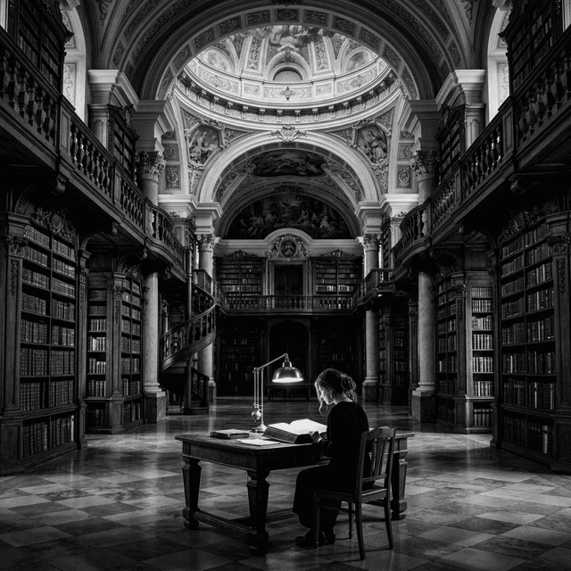 Interior de la Maison — Biblioteca editorial